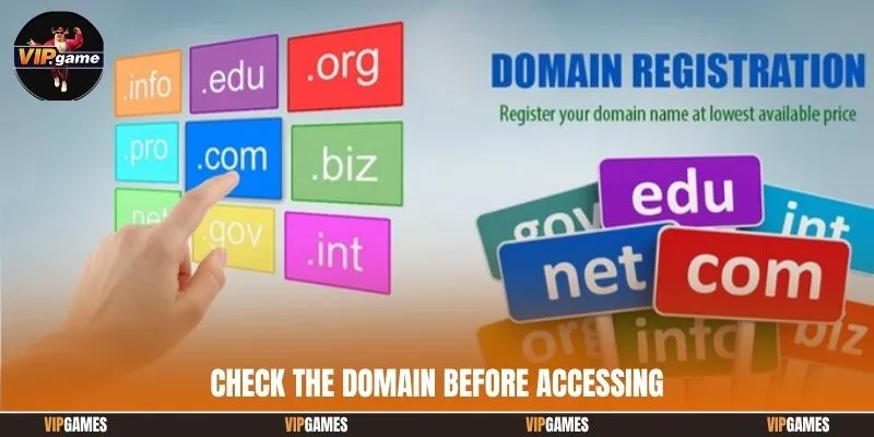 Check the domain before accessing