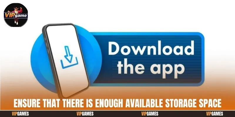 Ensure that there is enough available storage space